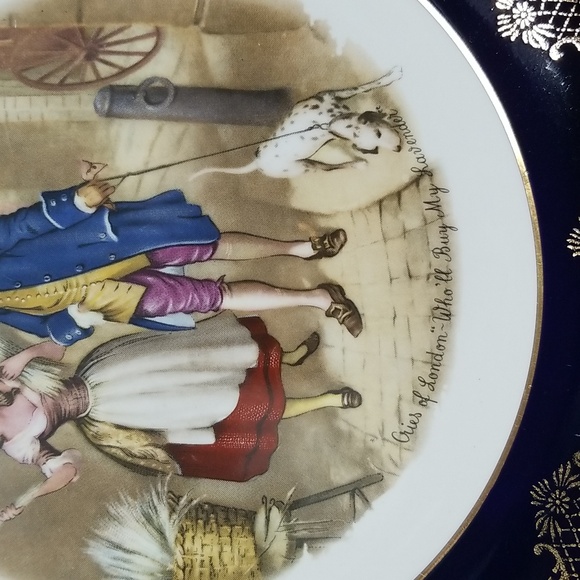 Weatherby Royal Falcon Decorative Plate #3Cries Of London Who'll Buy My Lavender - Picture 3 of 7